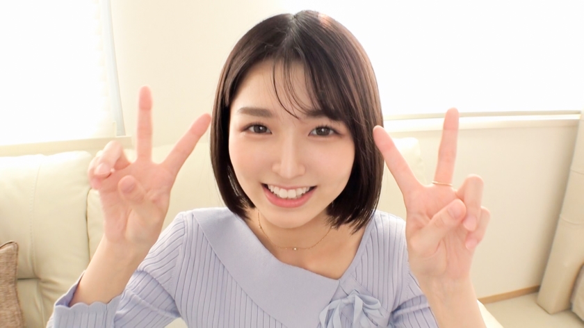 【すみれ20歳】ショートヘア素人JD｜童顔清楚な激カワ女子大生がAV応募！可愛らしい笑顔から淫乱なメスの表情に変わるドスケベなハメ撮りFUCKは必見！｜MGS動画｜無料サンプルエロ画像